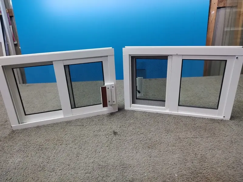 Compact aluminum sliding windows